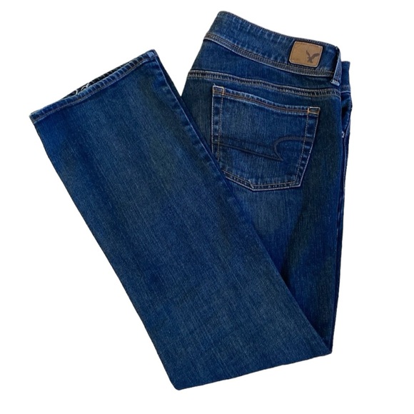 American Eagles Outfitters Kick Boot Stretch Size 8 Closing Zip/Button 5 Pockets - Picture 5 of 11